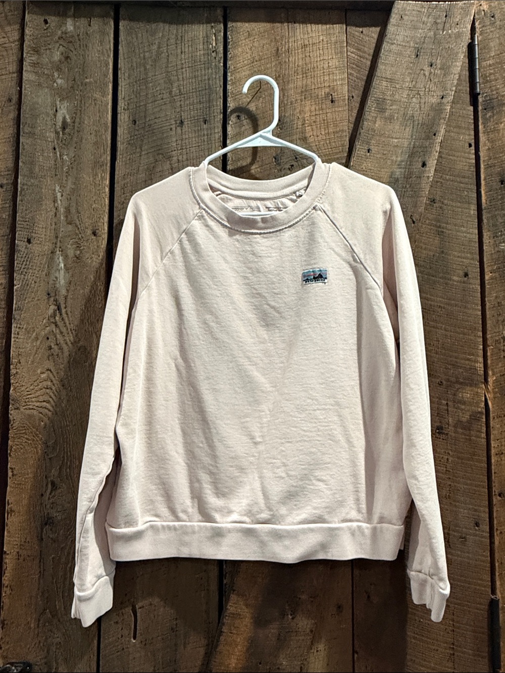 Patagonia Women’s Crewneck Sweatshirt in Pale Pink